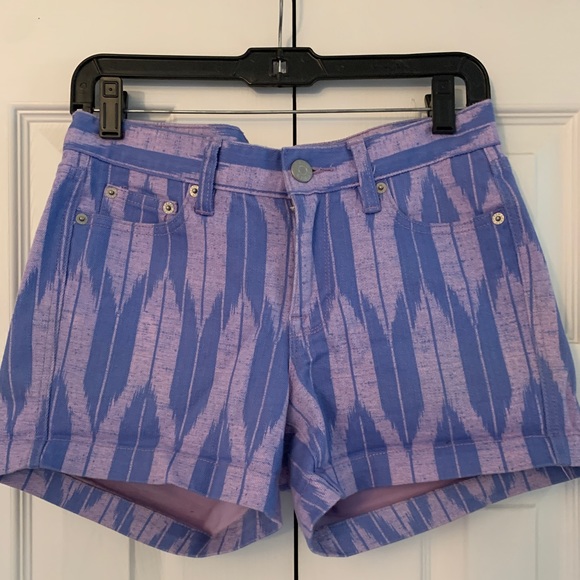 J. Crew Pants - J Crew Two Tone Purple Shorts (stretch). Size 2, good condition